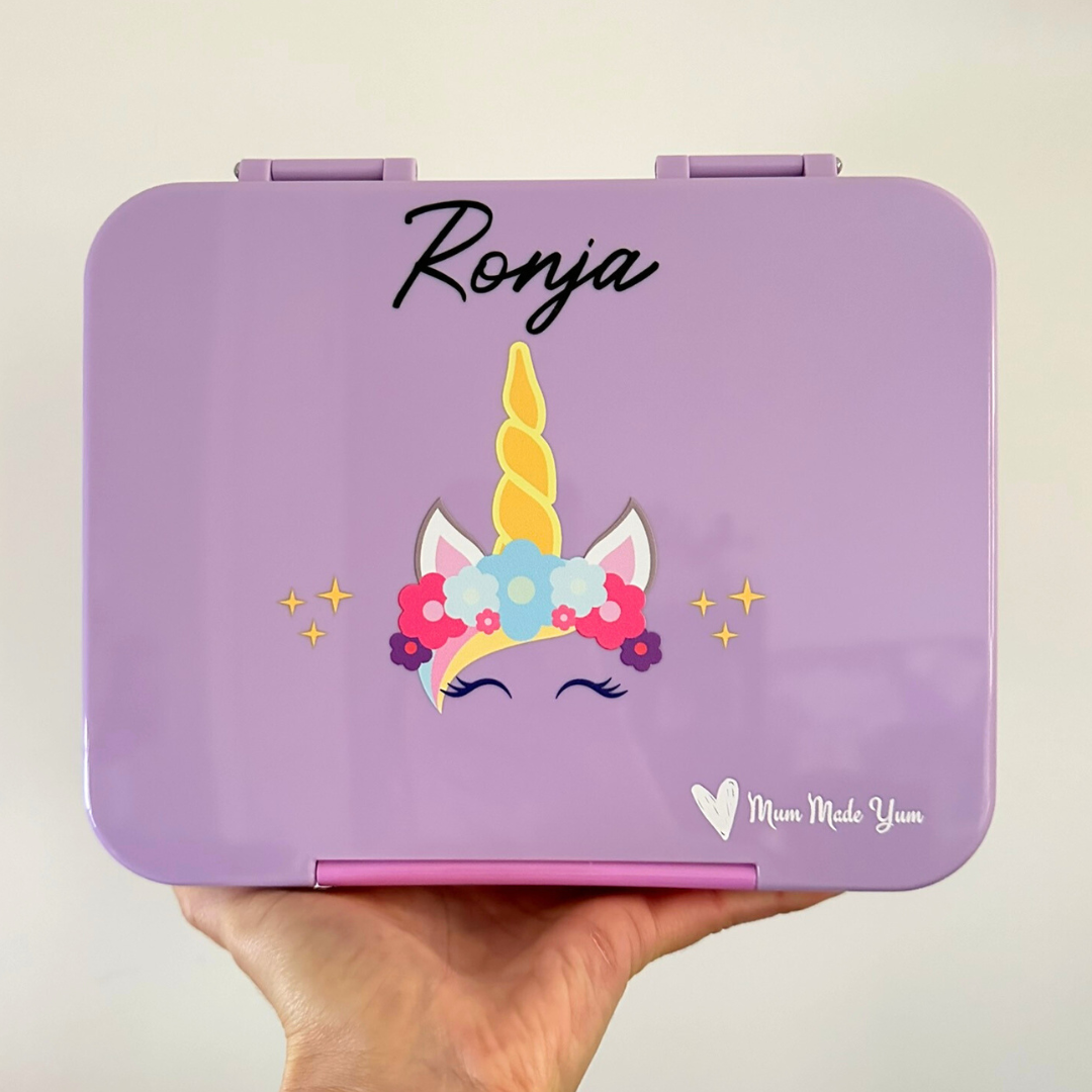 Bento Lunchbox (Large) - Violet Unicorn