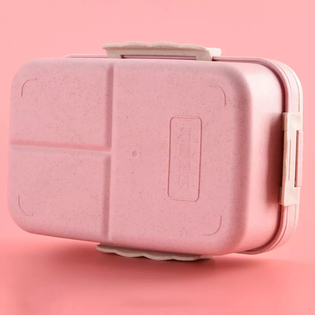 Bento Lunchbox & Cutlery - Pink