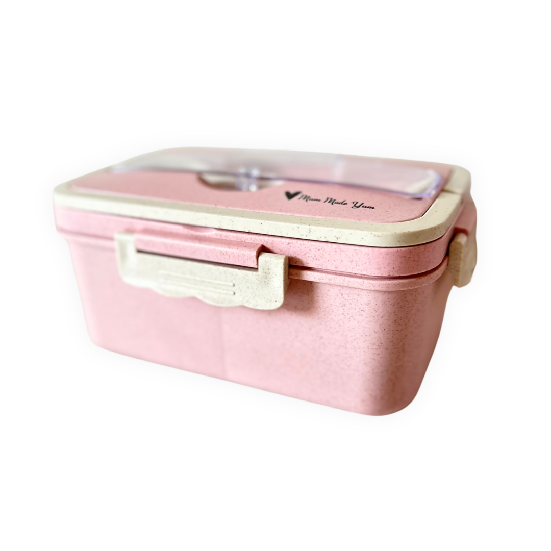 Bento Lunchbox & Cutlery - Pink