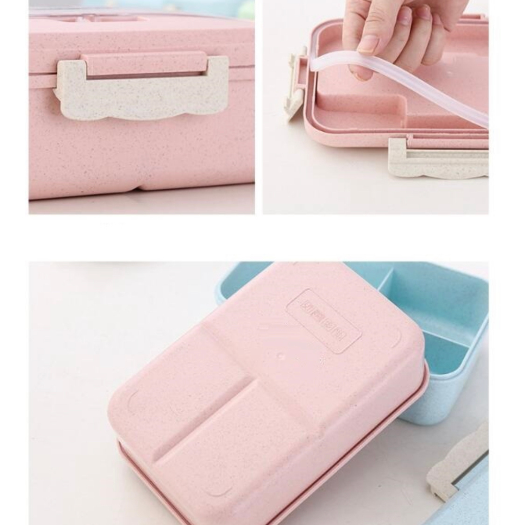 Bento Lunchbox & Cutlery - Pink