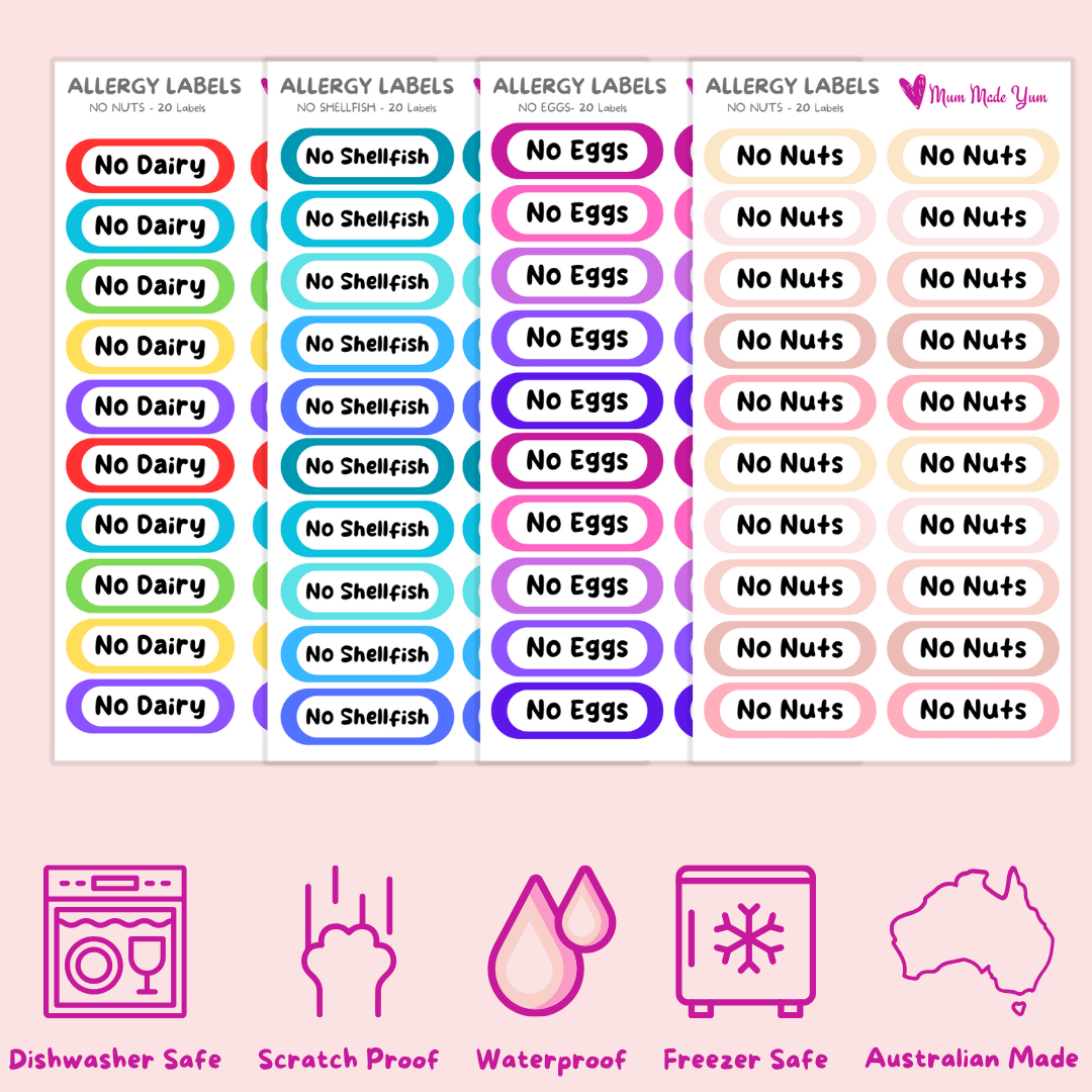 Allergy Warning Labels - Mum Made Yum