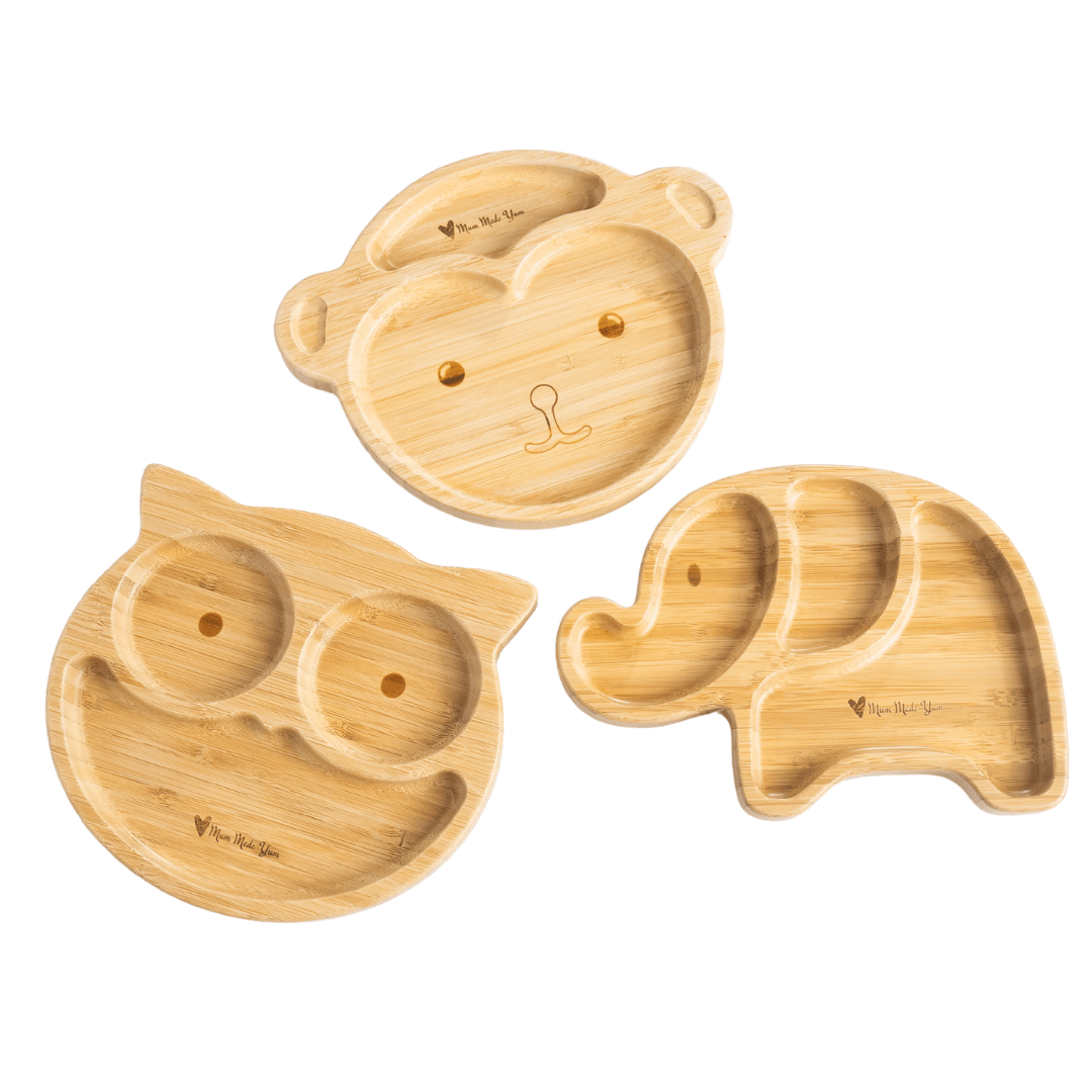 Bamboo Suction Plate - “Ellie" the Elephant - Mum Made YumBaby Tableware