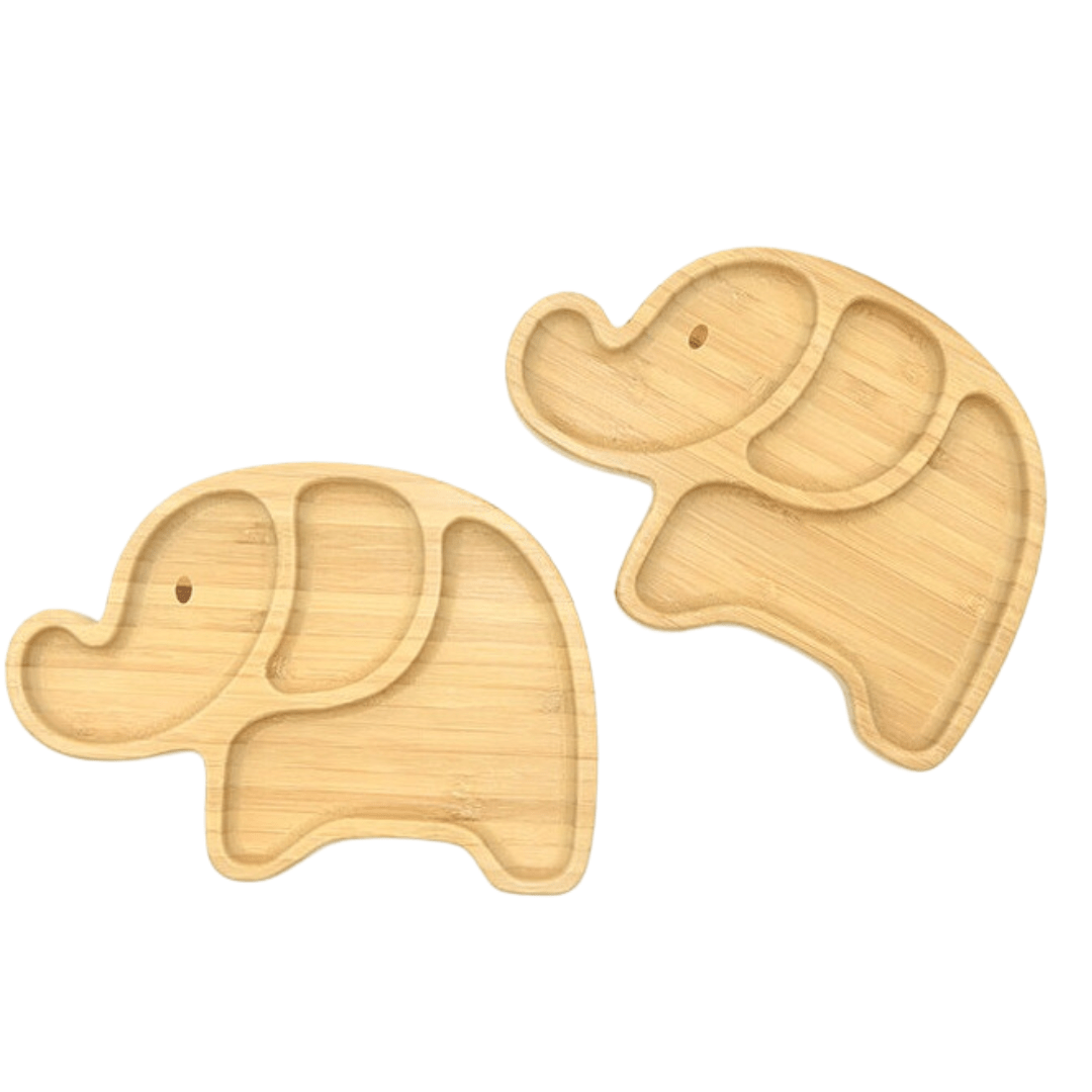 Bamboo Suction Plate - “Ellie" the Elephant - Mum Made YumBaby Tableware