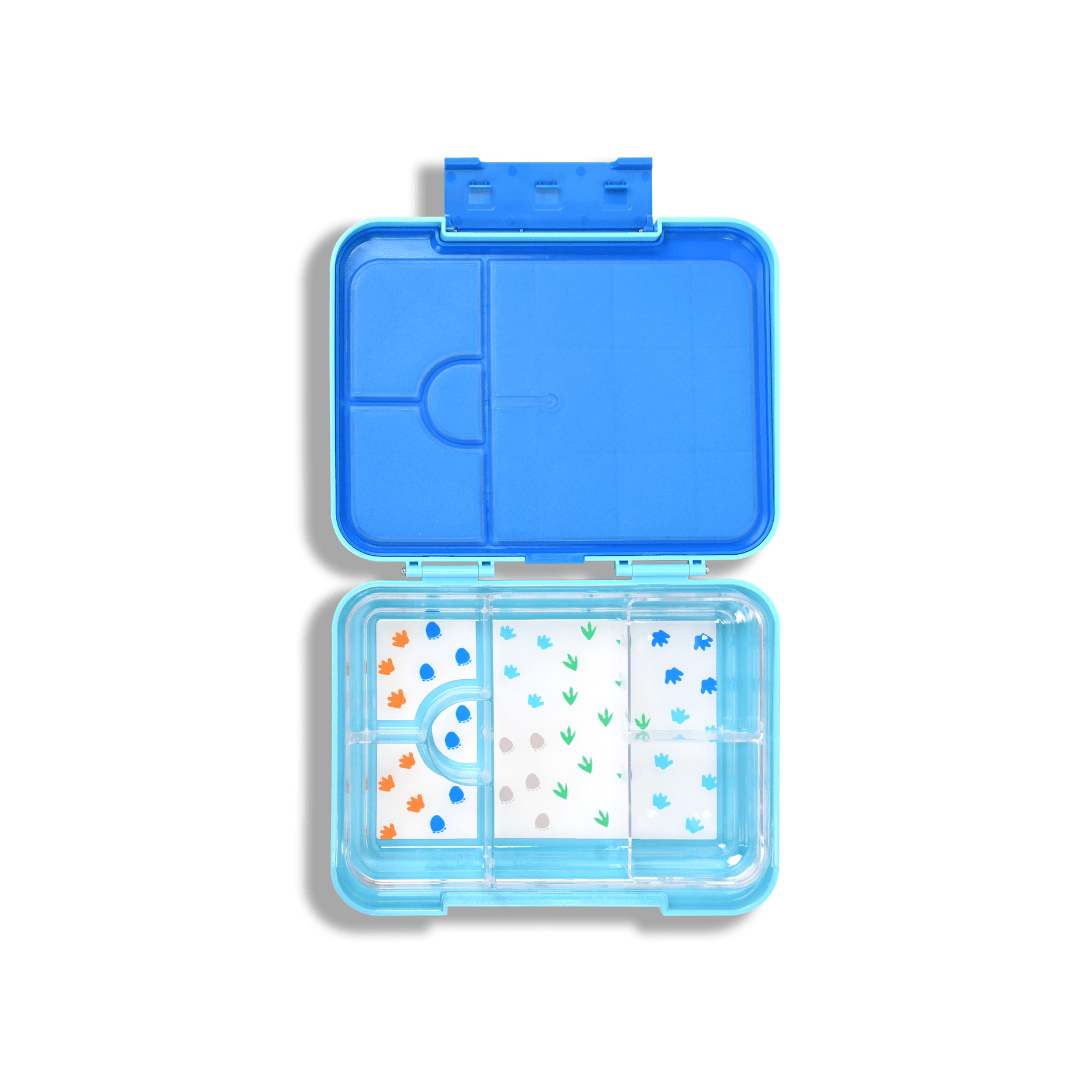 Bento Lunchbox (Large) - Light Blue Dino - LAST ONE - Mum Made YumLunchbox