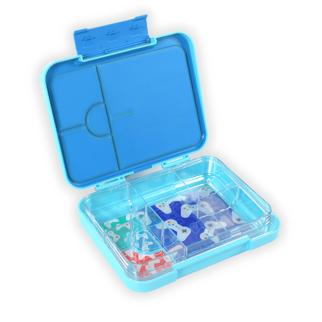 Bento Lunchbox (Large) - Light Blue Gamer - Mum Made YumLunchbox