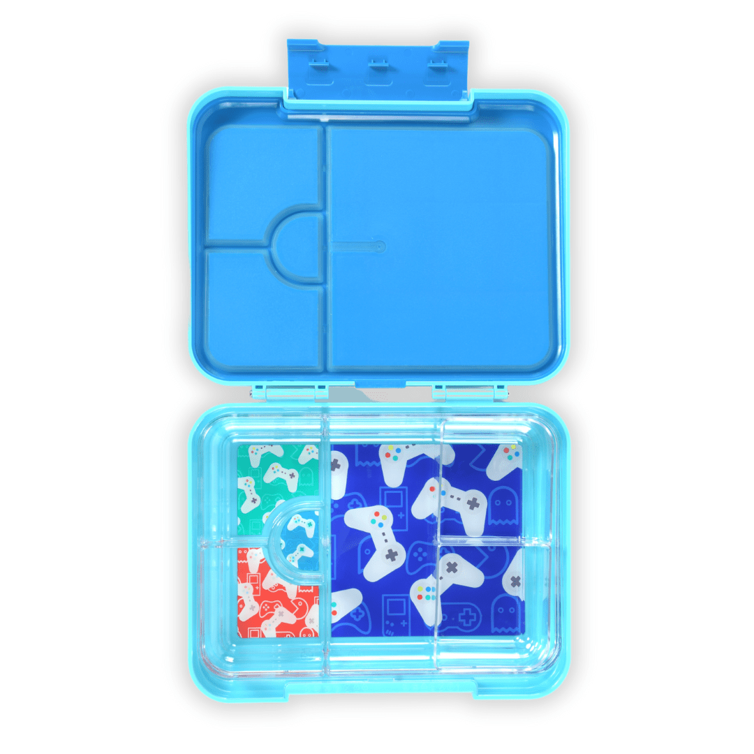 Bento Lunchbox (Large) - Light Blue Gamer - Mum Made YumLunchbox