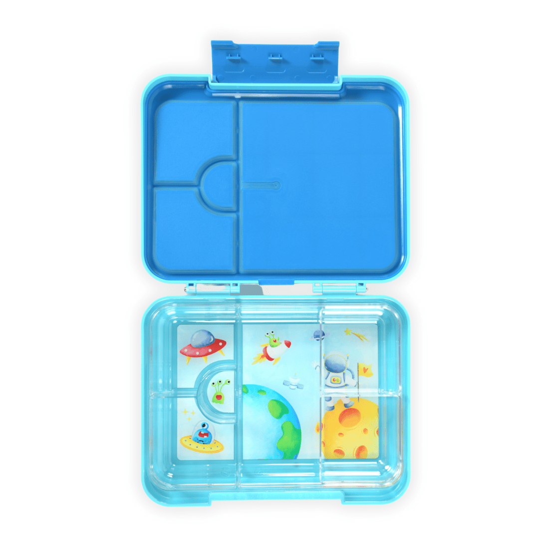 Bento Lunchbox (Large) - Light Blue Space - Mum Made YumLunchbox