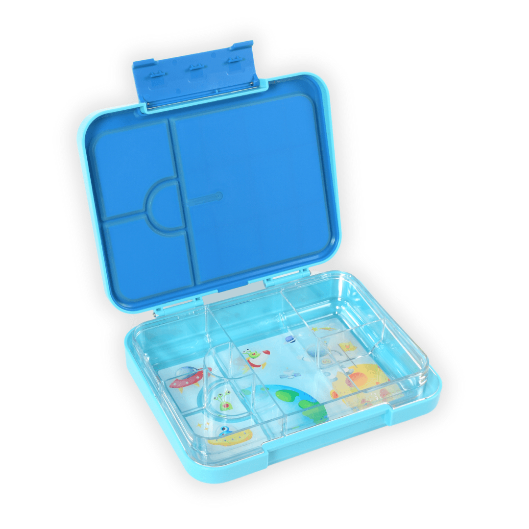 Bento Lunchbox (Large) - Light Blue Space - Mum Made YumLunchbox