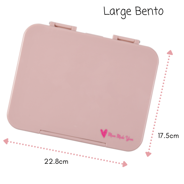 Bento Lunchbox (Large) - Peach - SOLD OUT - Mum Made YumLunchbox