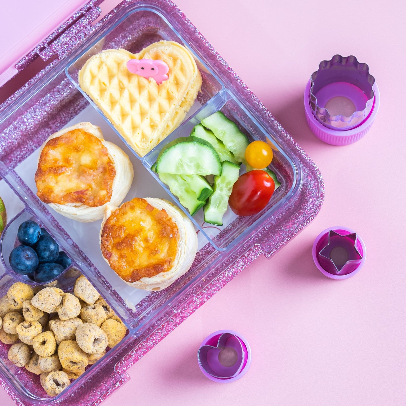 Bento Lunchbox (Large) - Pink - Mum Made YumLunchbox