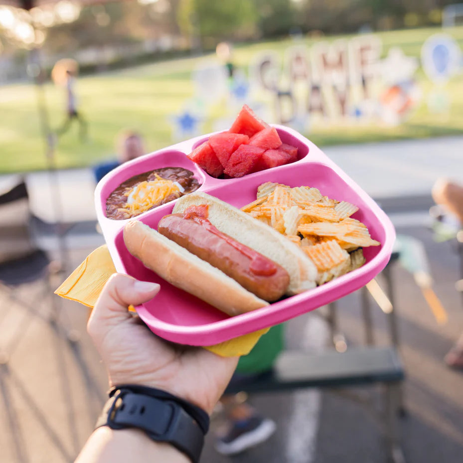 RePlay Recycled Divided Tray Plate - Pink
