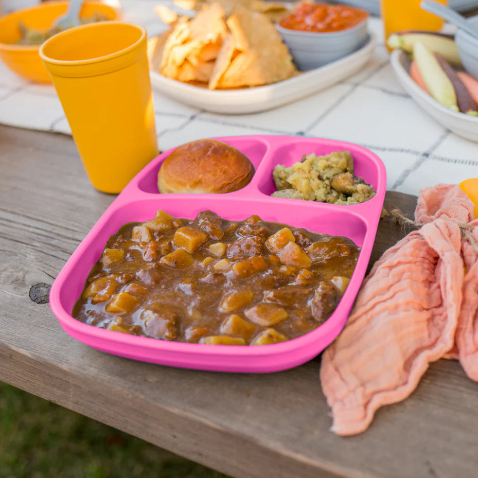 RePlay Recycled Divided Tray Plate - Pink