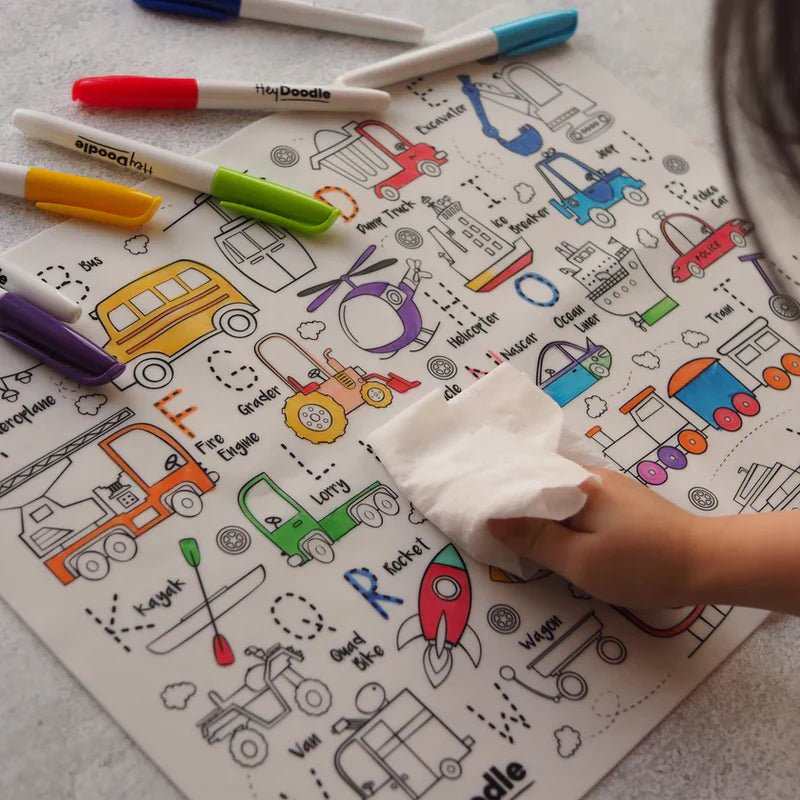HeyDoodle Standard Colour Markers (12 Colours) - Mum Made YumToys