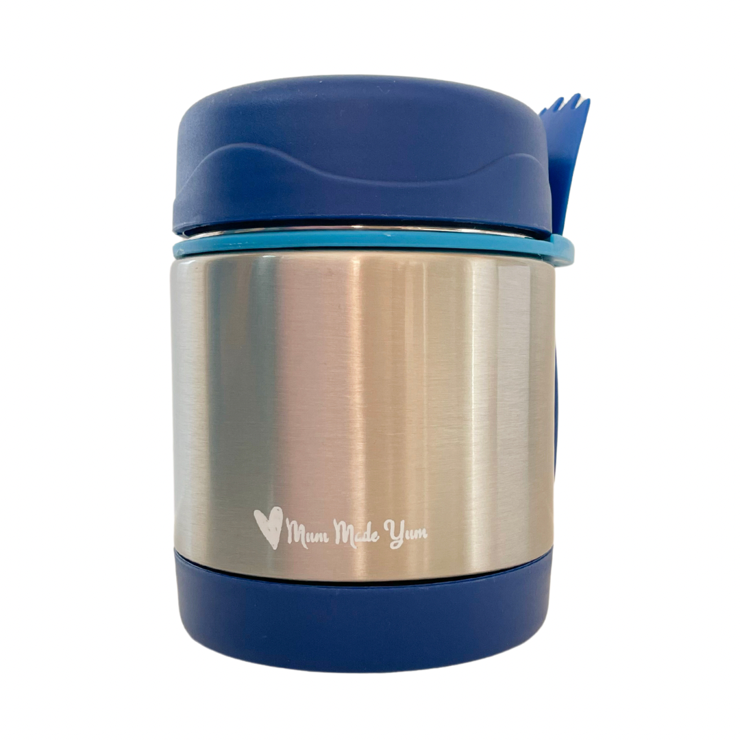 Insulated Thermal Food Jar (Leak-Proof) - Large - Blue