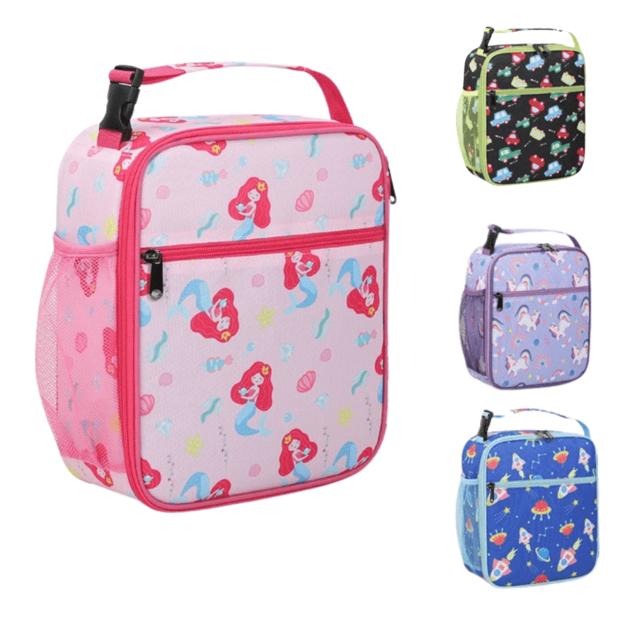 Insulated Lunch Cooler Bag – Pink Mermaid - Mum Made YumLunch bag
