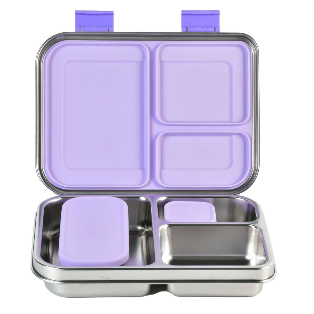 Mighty Minis Stainless Steel Containers – Set of 2 - Lilac - Mum Made Yum