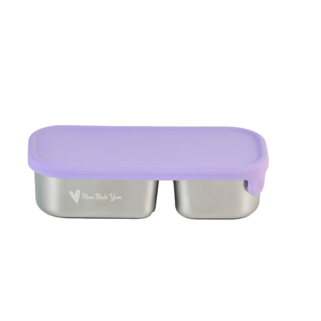 Mighty Minis Stainless Steel Containers – Set of 2 - Lilac - Mum Made Yum