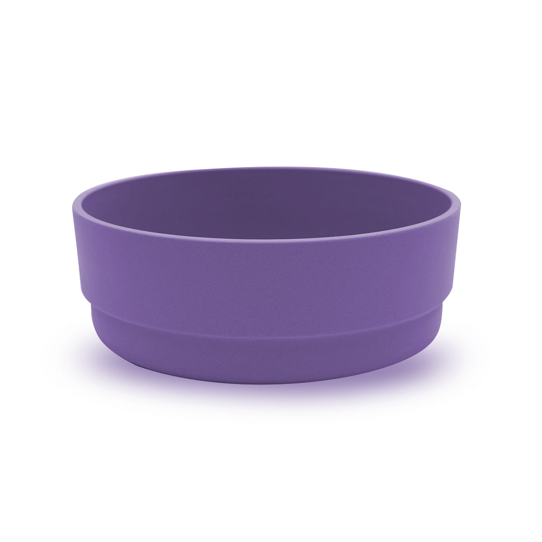 Purple bowl on a white background