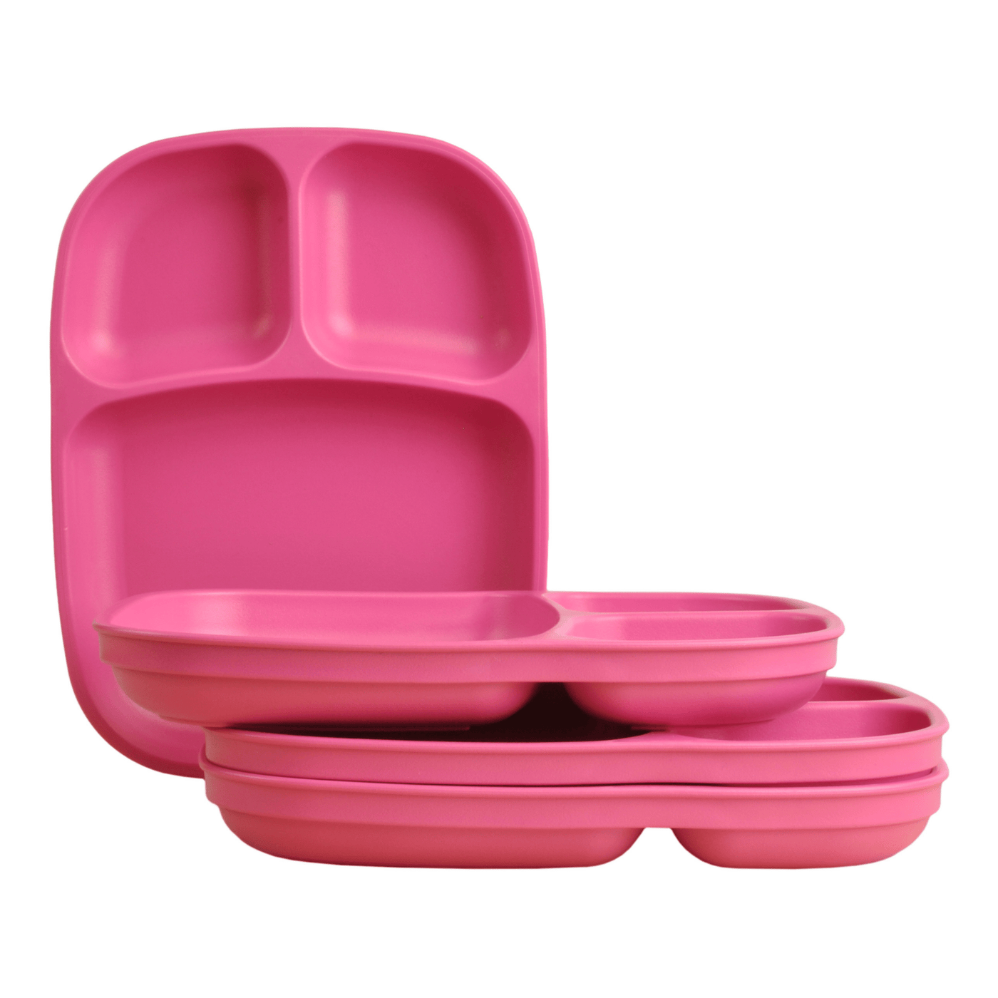 RePlay Recycled Divided Tray Plate - Pink - Mum Made YumBaby Tableware