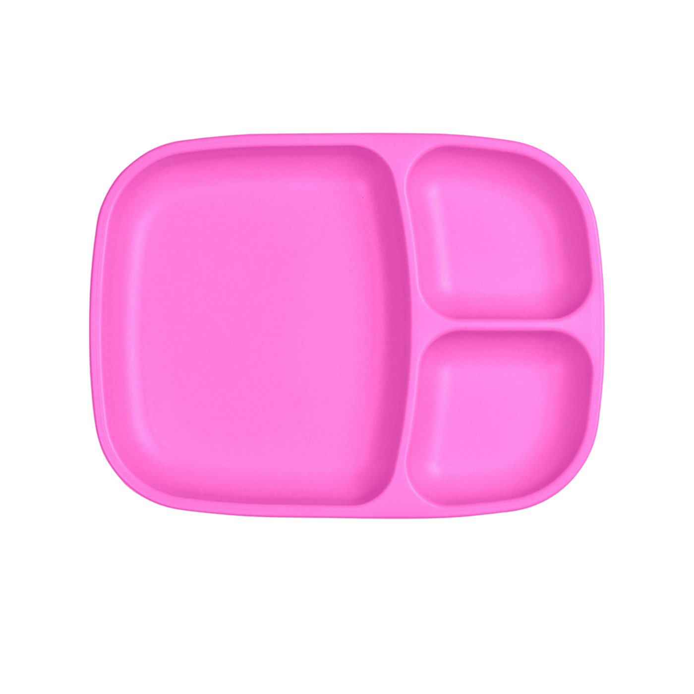 RePlay Recycled Divided Tray Plate - Pink - Mum Made YumBaby Tableware