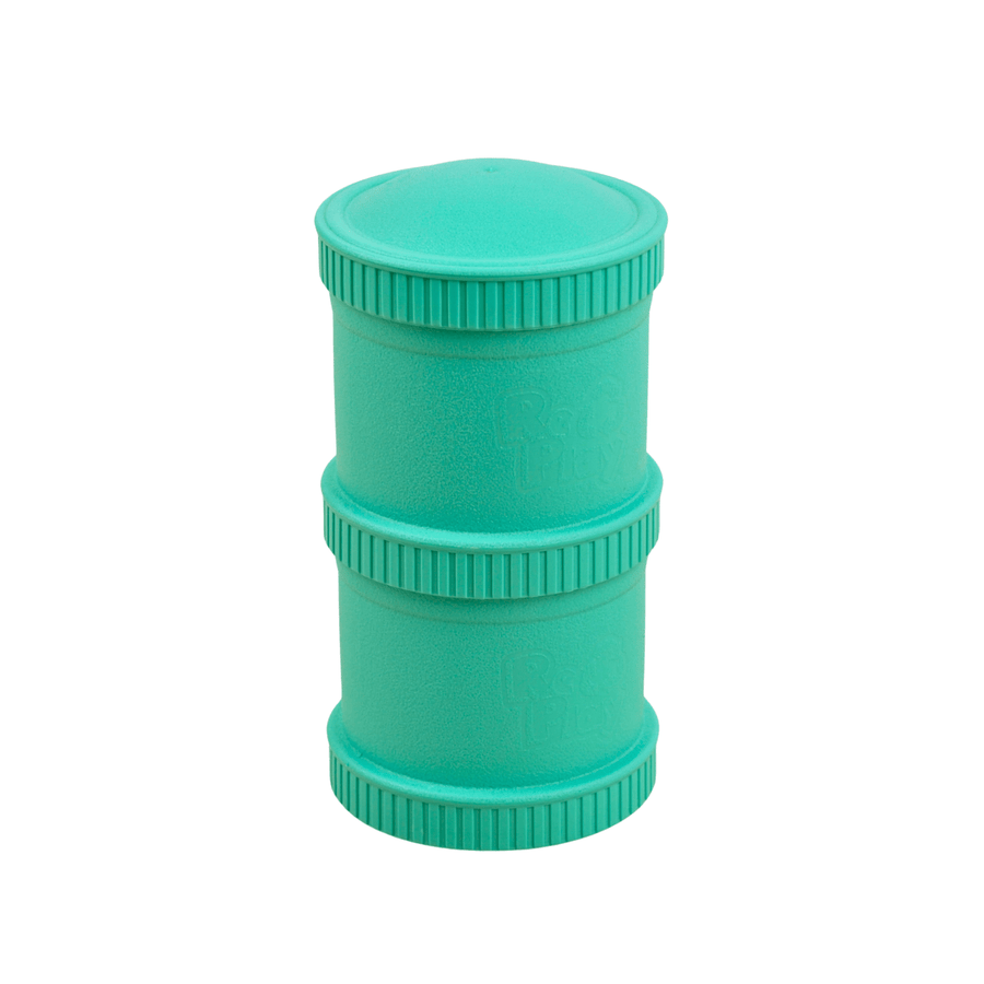 RePlay Recycled Snack Stack (2 Pods) - Aqua - Mum Made YumBaby Tableware