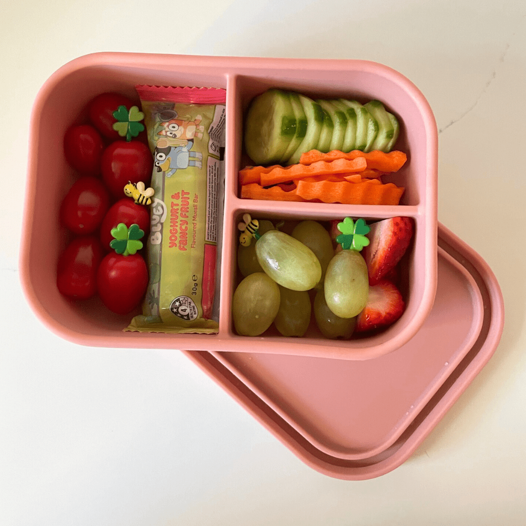 Silicone Bento Lunchbox - Pink Sunrise - Mum Made YumLunchbox