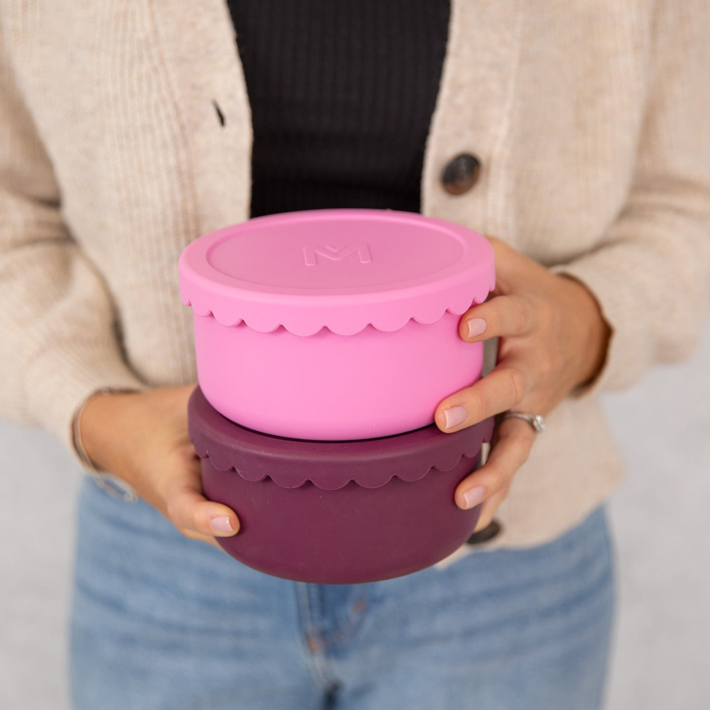 Silicone Scallop Bowl - Floss - Mum Made YumAccessories