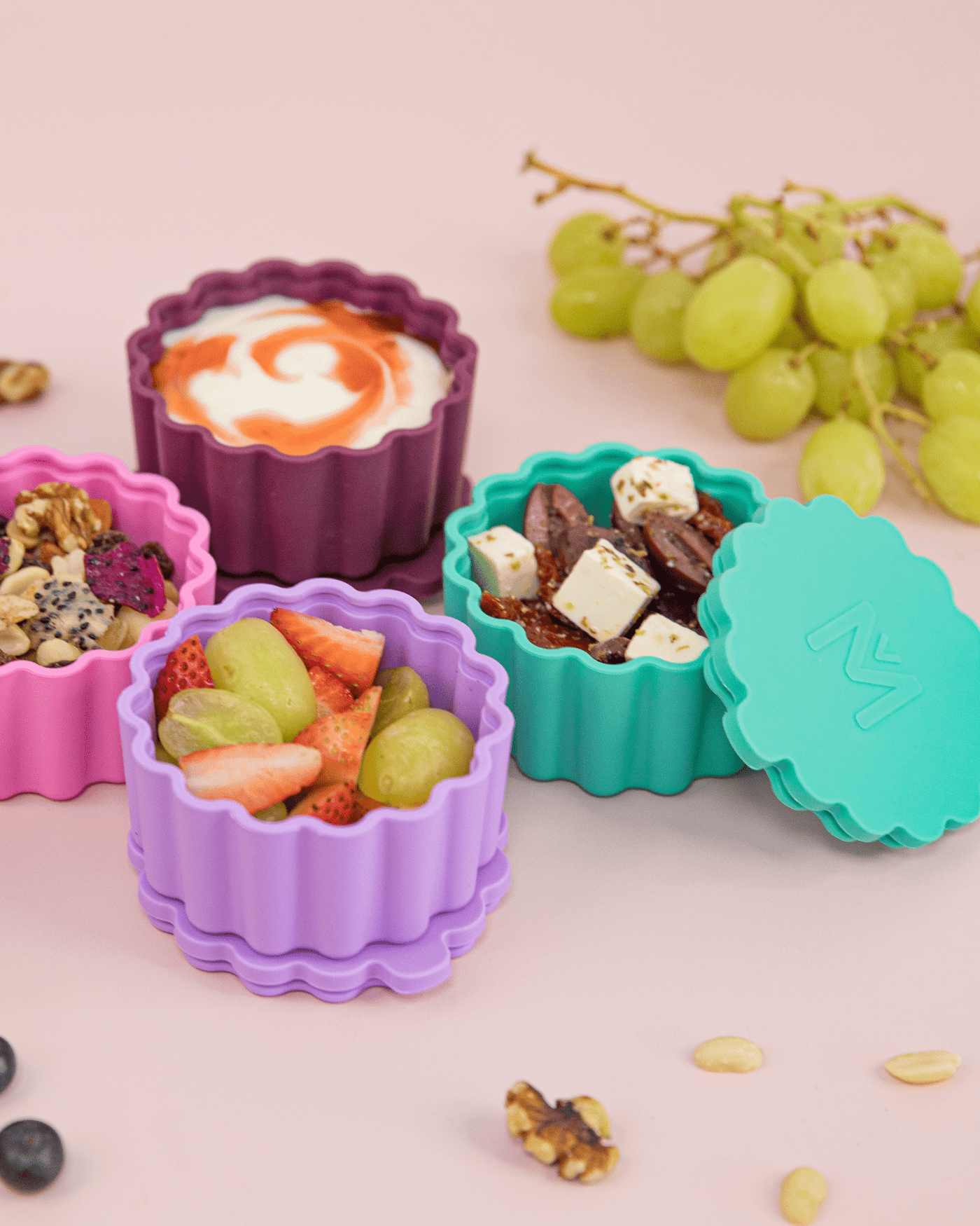 Silicone Scallop Tub - Dusk Purple - Mum Made YumAccessories