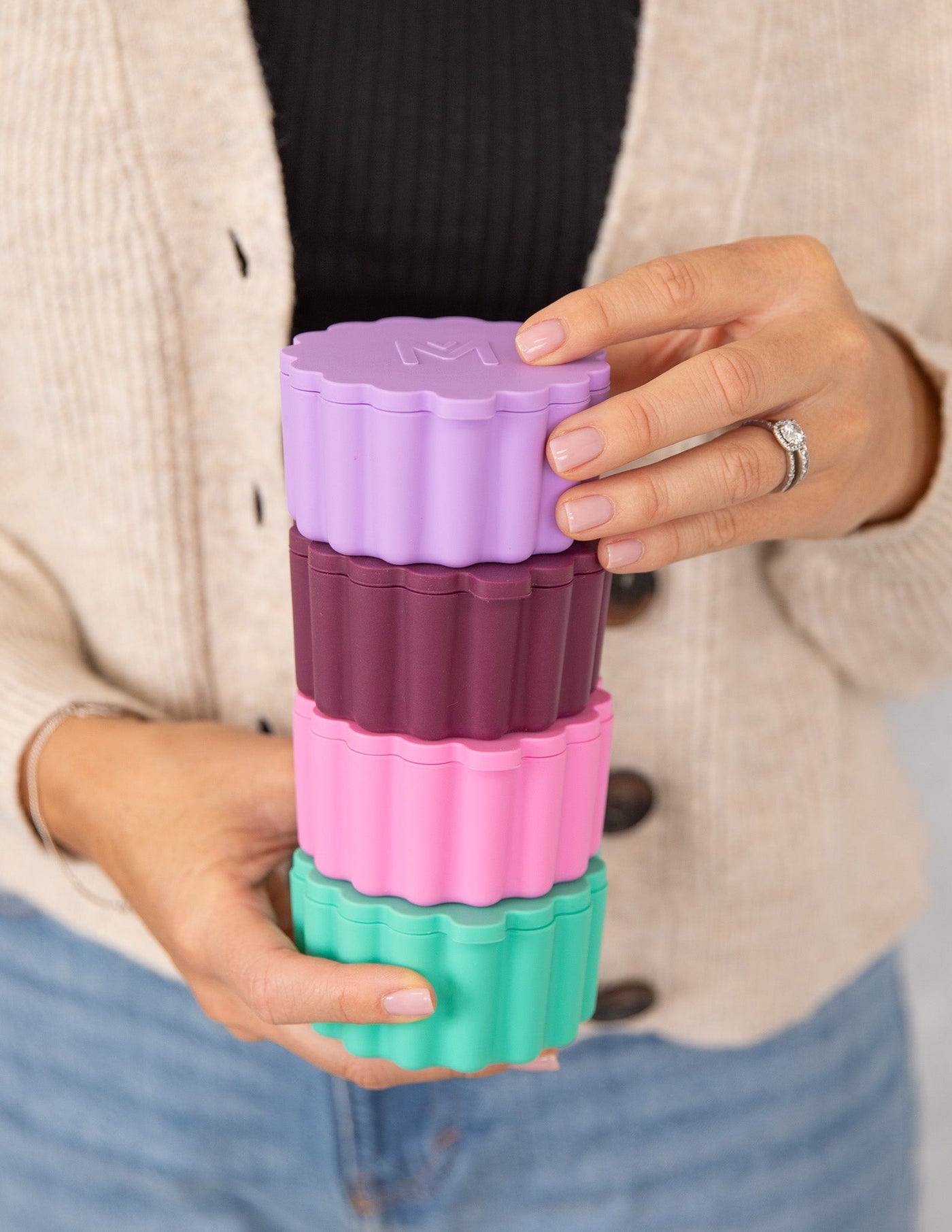 Silicone Scallop Tub - Dusk Purple - Mum Made YumAccessories
