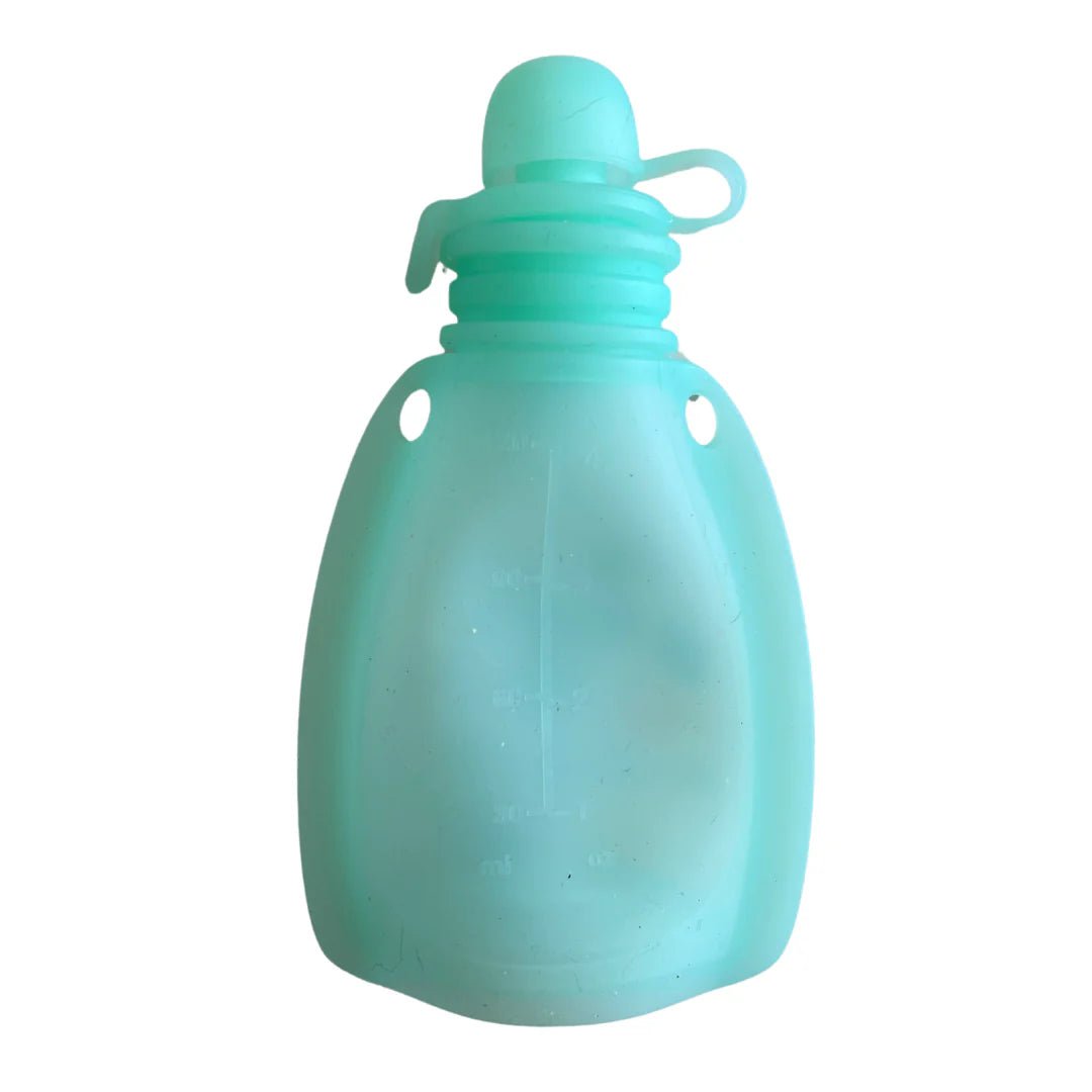Sinchies 120ml Reusable Food Squeezy - Pack: 2 - Green Pastel - Mum Made YumLunchbox