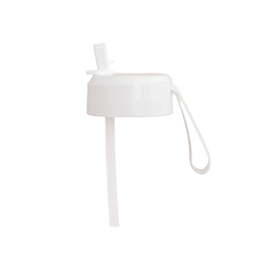 Sipper Lid + Straw (475ml or 700ml) - Blizzard White - Mum Made YumAccessories