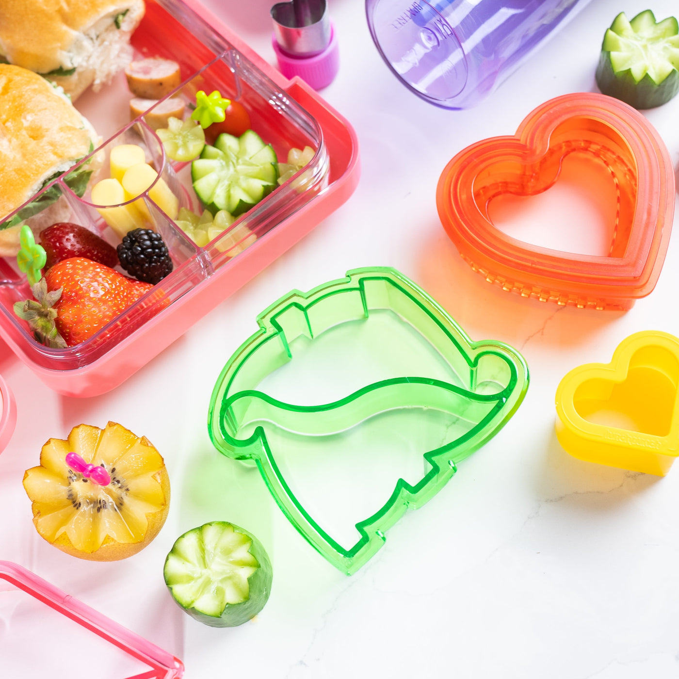 Green Dinosaur Sandwich Cutter