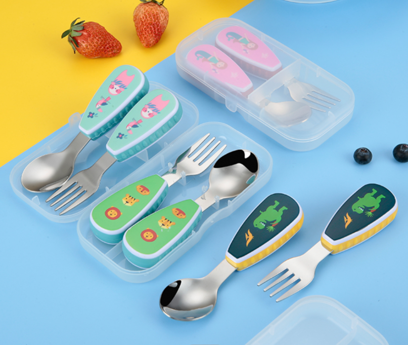 Spoon & Fork Kids Cutlery Set - Safari
