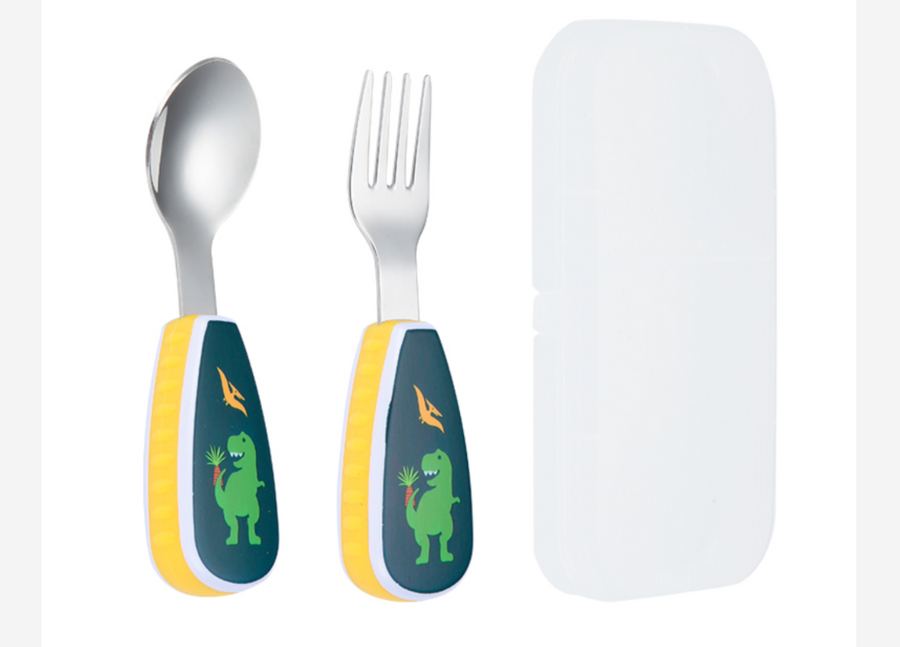 Spoon & Fork Kids Cutlery Set - Dino