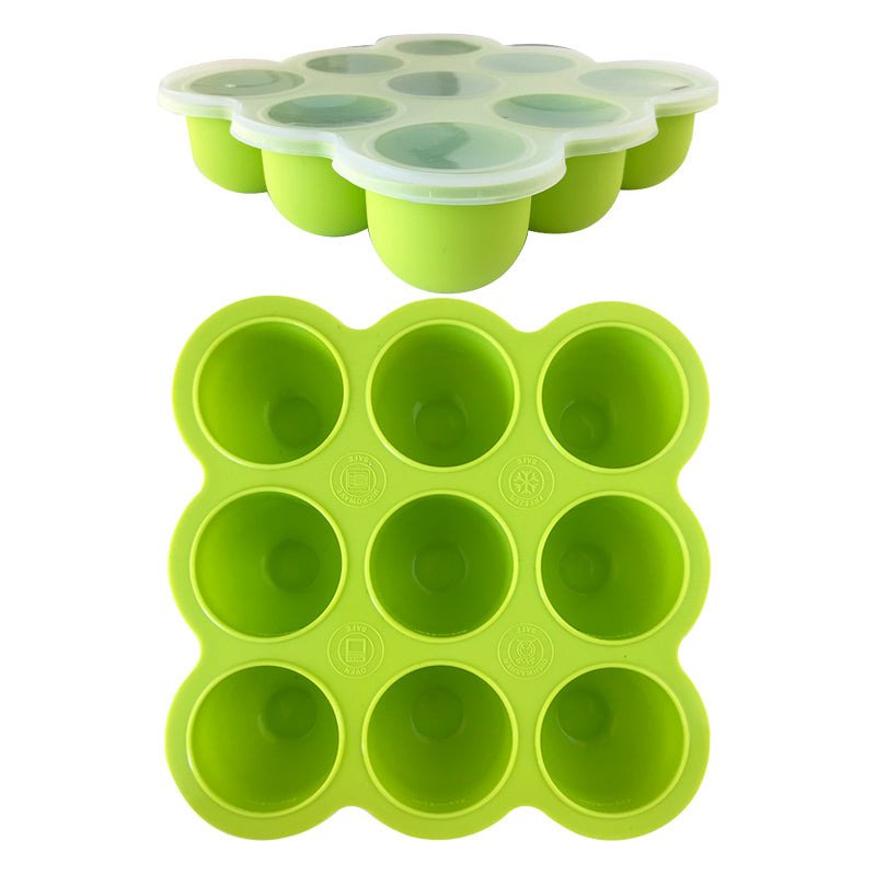 Silicone Freeze & Bake Pods (+ Lid) - Baby Food Tray