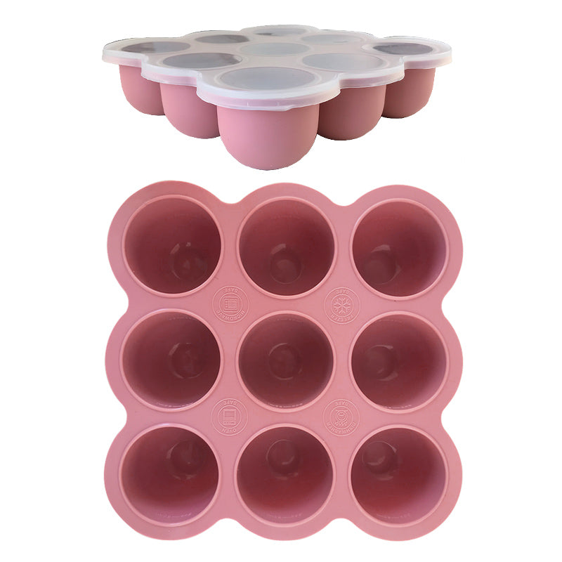Silicone Freeze & Bake Pods (+ Lid) - Baby Food Tray