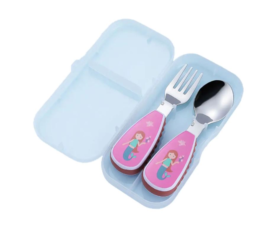Spoon & Fork Kids Cutlery Set - Mermaid
