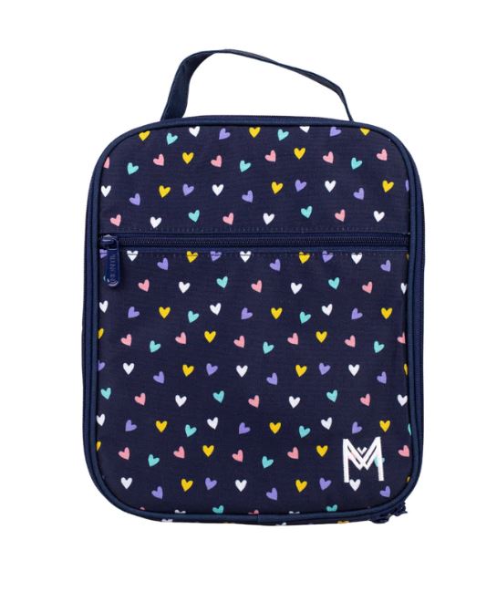 MontiiCo Large Insulated Lunch Bag - Hearts