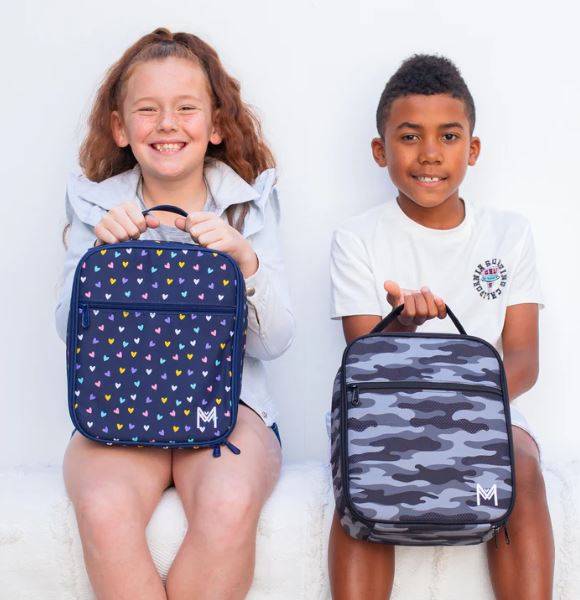 MontiiCo Large Insulated Lunch Bag - Hearts