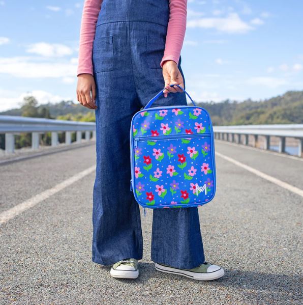 MontiiCo Large Insulated Lunch Bag - Petals