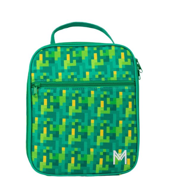 MontiiCo Large Insulated Lunch Bag - Pixels