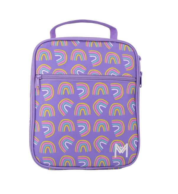 MontiiCo Large Insulated Lunch Bag - Rainbows