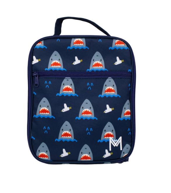 MontiiCo Large Insulated Lunch Bag - Shark