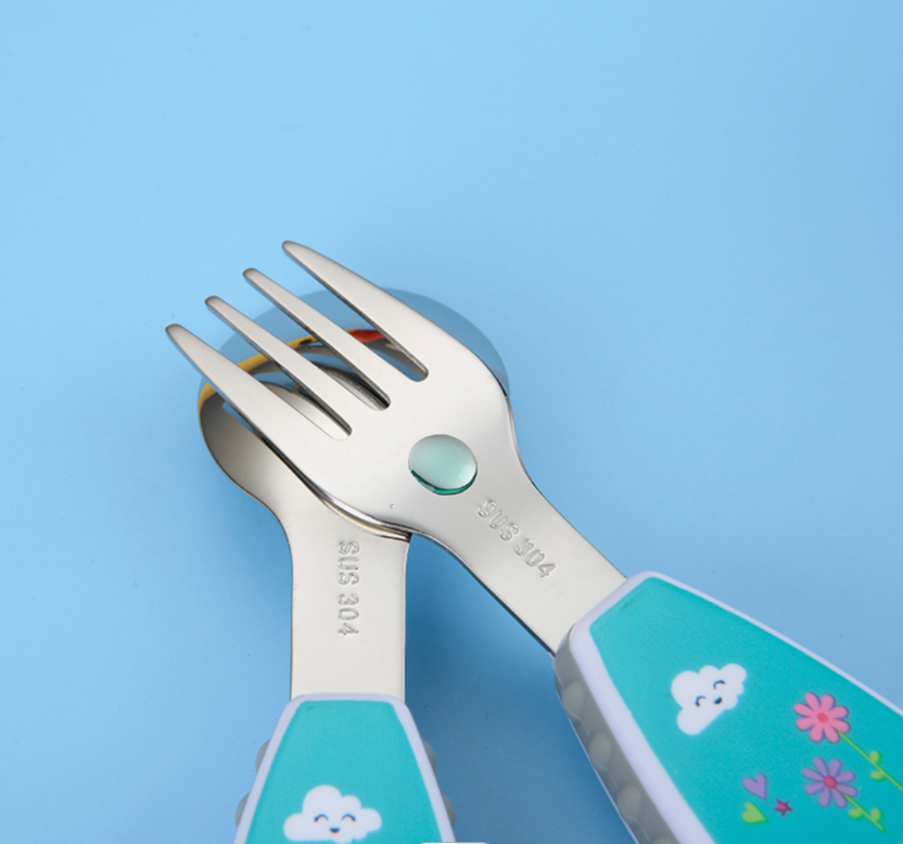 Spoon & Fork Kids Cutlery Set - Rocket