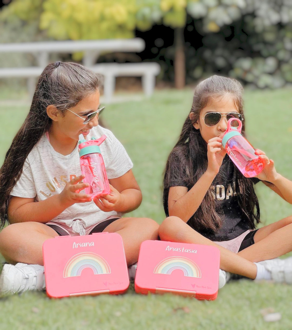 School bento lunch box personalised drink bottle 