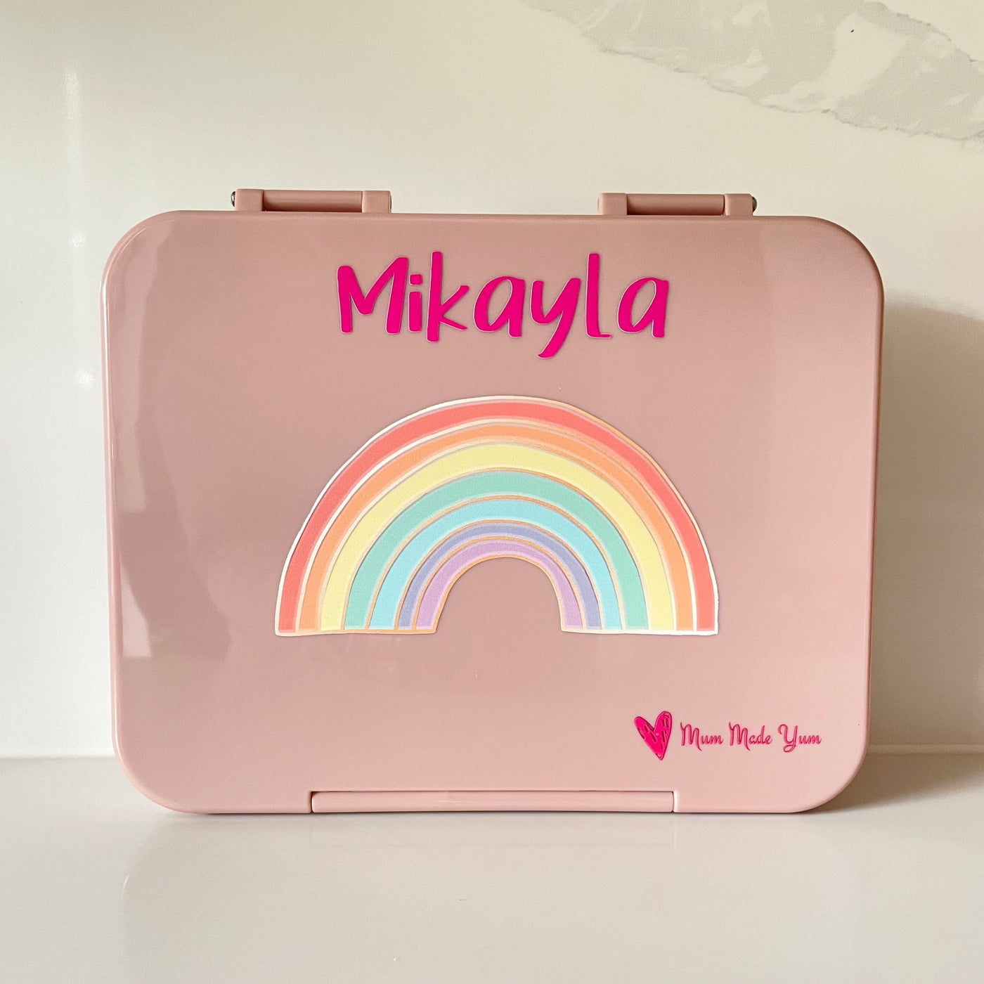 Bento Lunchbox (Large) - Peach Rainbow2